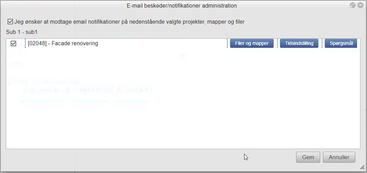 Tilbudsgiver E - notifikationer