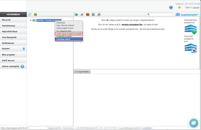 Tilbudsgiver H - Inviter eller overdrag